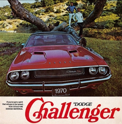 12-page showroom sales catalog for all 1970 Dodge Challenger